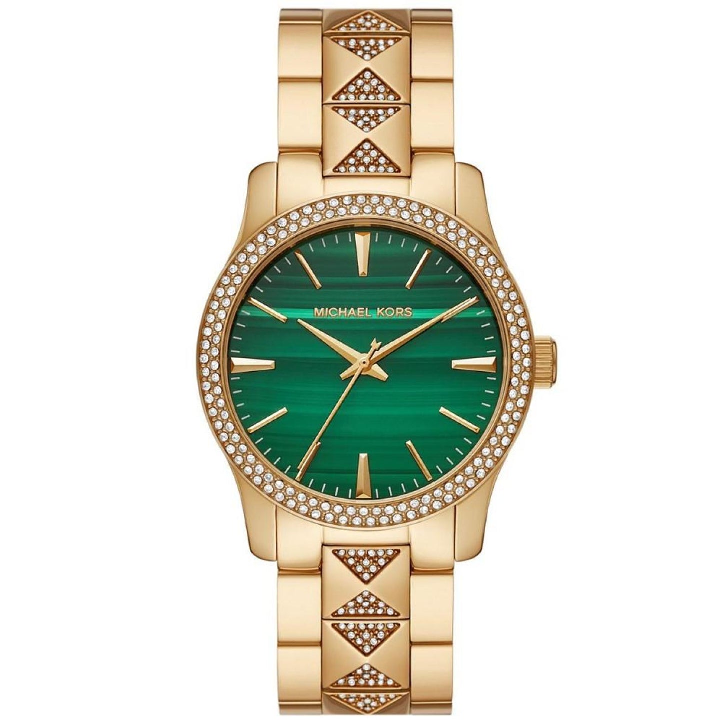 Women's Runway Quartz Three-Hand Gold-Tone Stainless Steel Watch 38mm