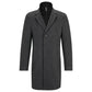 Wool-blend coat with zip-up inner