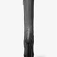 Deandra Burnished Calf Leather Platform Boot
