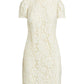 Puff-Sleeve Lace Cocktail Dress