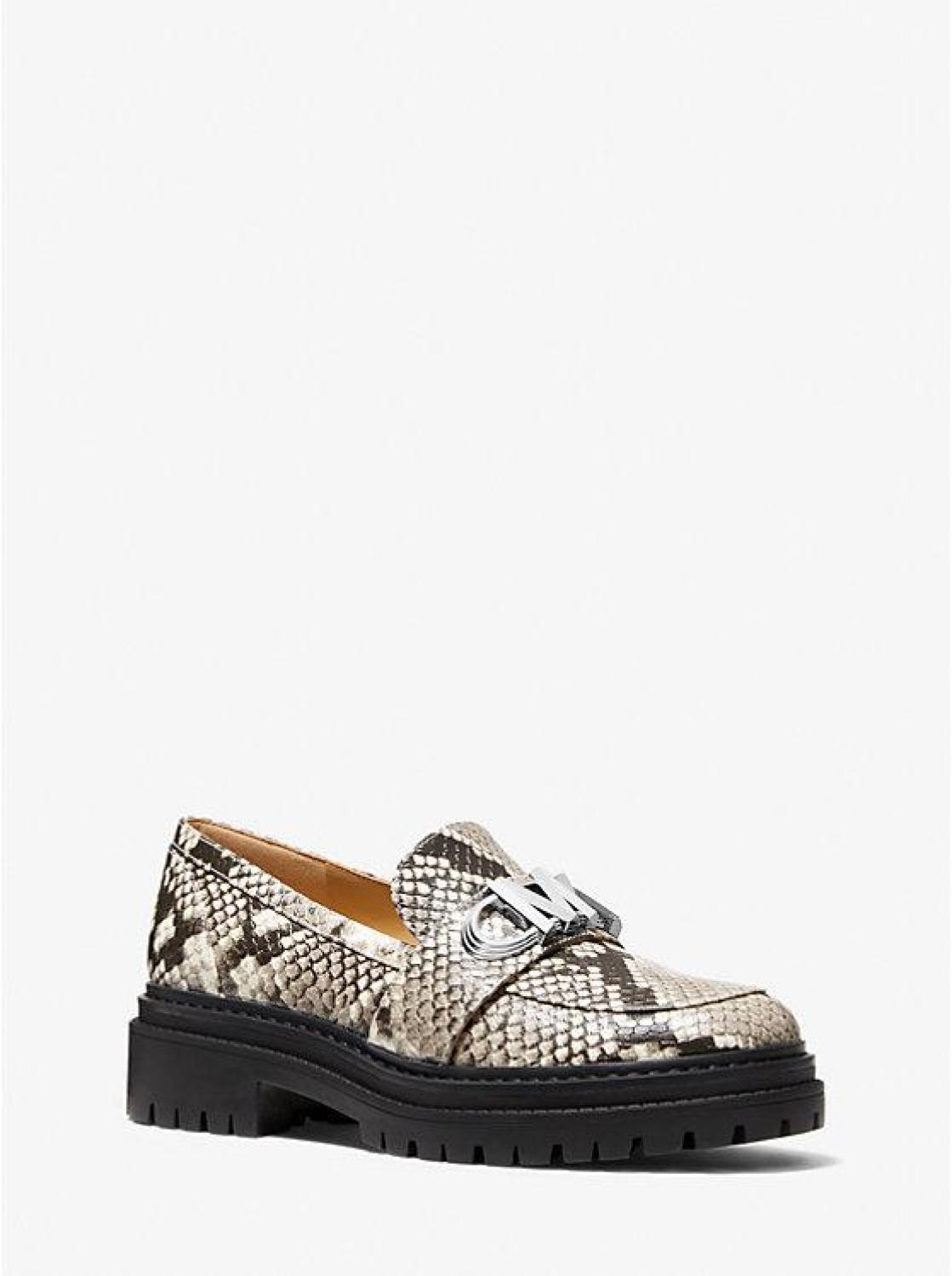 Parker Snake Embossed Faux Leather Loafer