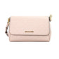 Michael Kors Jet Set Medium Powder Blush PVC Convertible Pouchette Crossbody Women's Bag