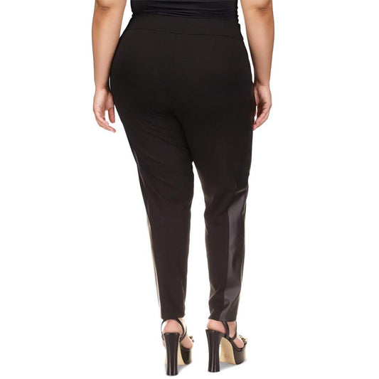 Plus Size Zipper-Pocket Leggings