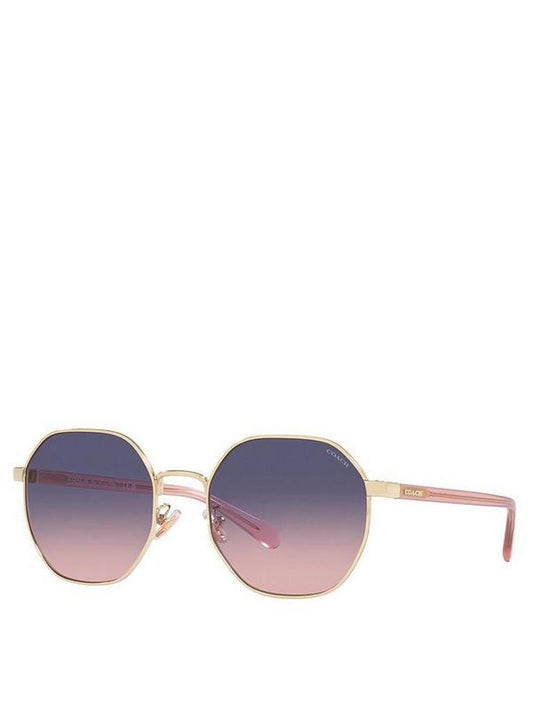 Coach Women's 56mm Shiny Light Gold Sunglasses