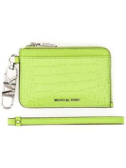 Michael Michael Kors Embossed Zipped Cardholder