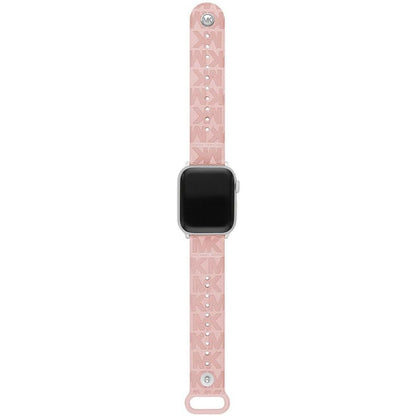 Women's Blush Rubber and Rose Gold-Tone Stainless Steel 2-Piece Interchangeable Band Set for Apple Watch 38mm and 41mm