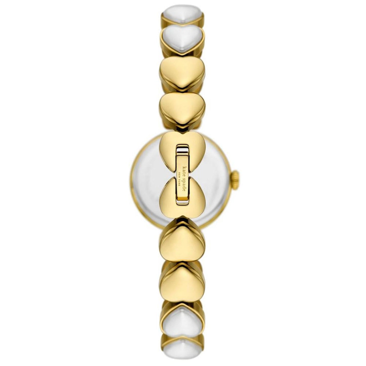 Women's Monroe Three Hand Gold-Tone Stainless Steel and Imitation Pearl Watch 24mm