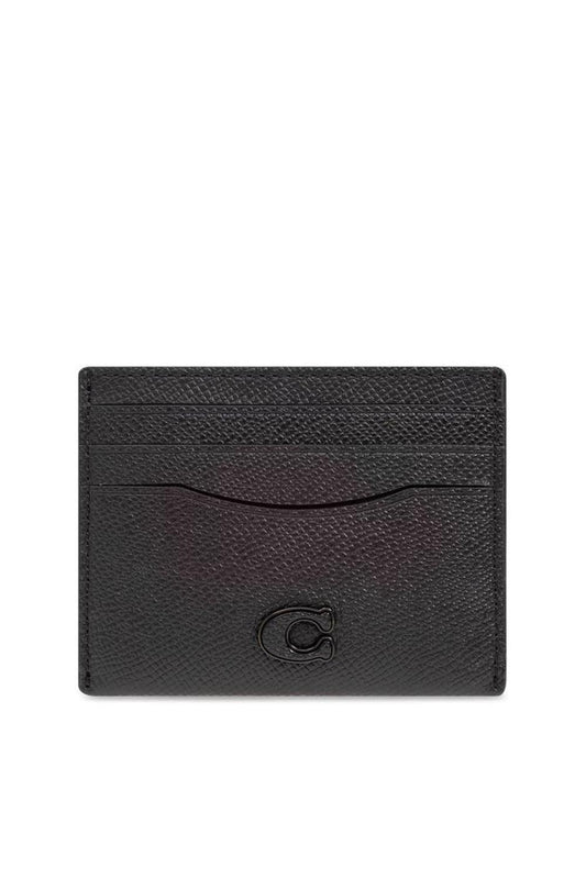 Coach Logo Plaque Card Case