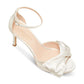 Women's Bridal Satin Evening Dress Heels