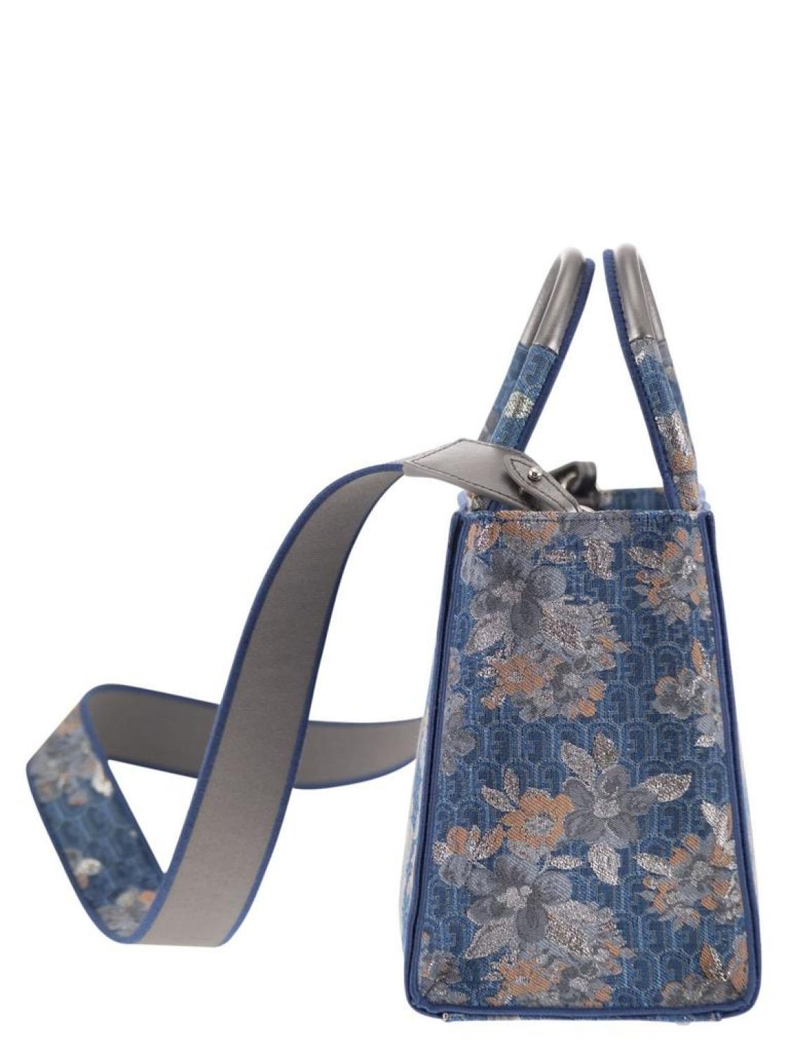 Furla Floral Jacquard Small Tote Bag