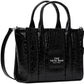 Black 'The Croc-Embossed Small' Tote
