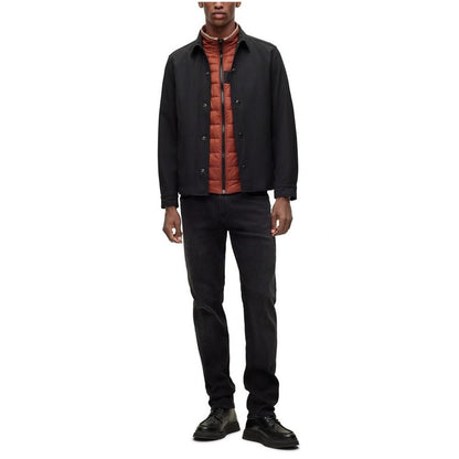 Men's Water-Repellent 3D Logo Tape Padded Gilet