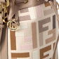 FENDI Mon Tresor Mini FF Canvas & Leather Bucket Bag