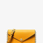Small Saffiano Leather Envelope Crossbody Bag