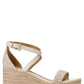 Michael Michael Kors Serena Logo Printed Wedge Sandals