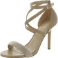 ASTRID Womens Leather Ankle Strap Heels