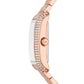 Women's Emery Three-Hand Rose Gold-Tone Stainless Steel Watch 33 x 27mm