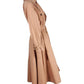 Max Mara Double-Breasted Trench Coat in Brown Cotton