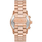 Men's Runway Quartz Chronograph Rose Gold-Tone Stainless Steel Watch 45mm