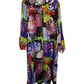 Weekend Max Mara Cassino Printed Midi Dress in Multicolor Silk