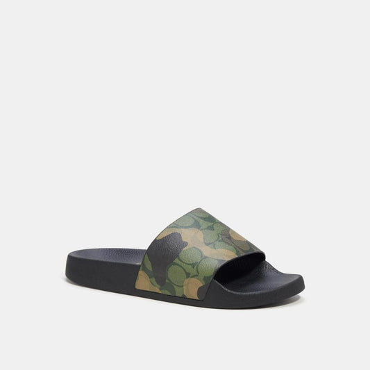 Coach Outlet Slide In Camo Print With Signature