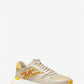 Dax Logo and Leather Trainer