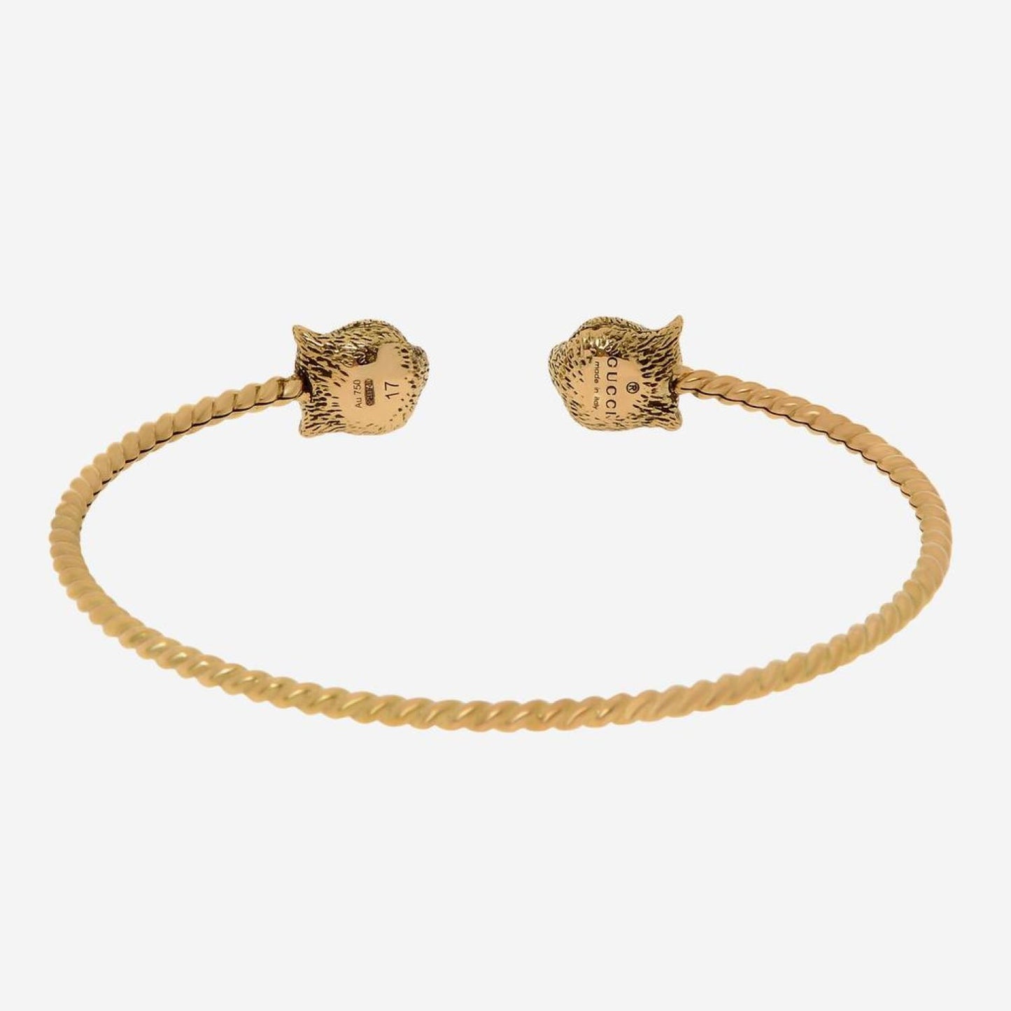 Gucci Le Marche Des Merveilles 18K Yellow Gold, Diamond Cuff Bracelet YBA526300002017
