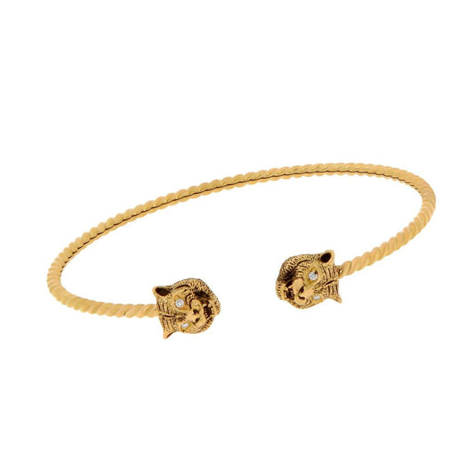 Gucci Le Marche Des Merveilles 18K Yellow Gold, Diamond Cuff Bracelet YBA526300002017