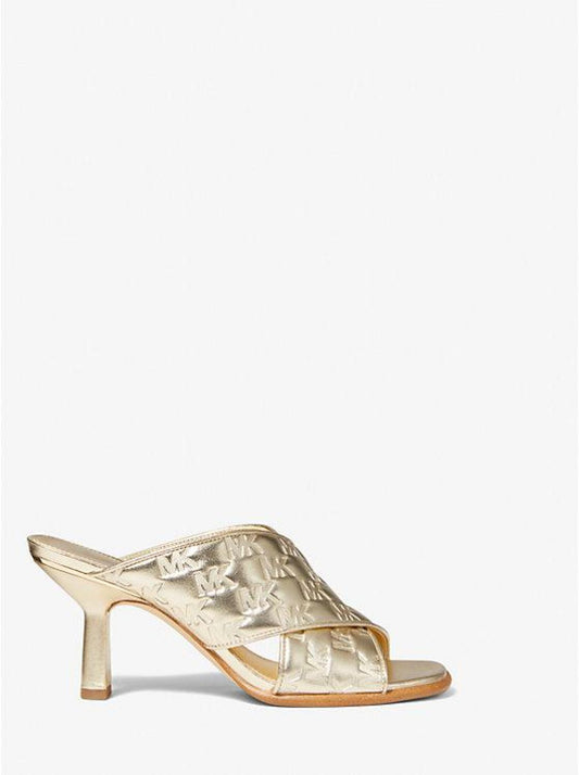 Gideon Logo Embossed Metallic Mule