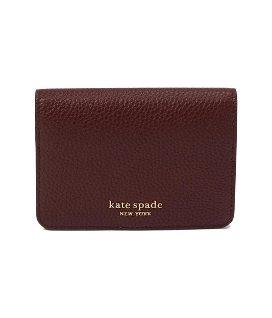 Ava Pebbled Leather Bifold Card Case