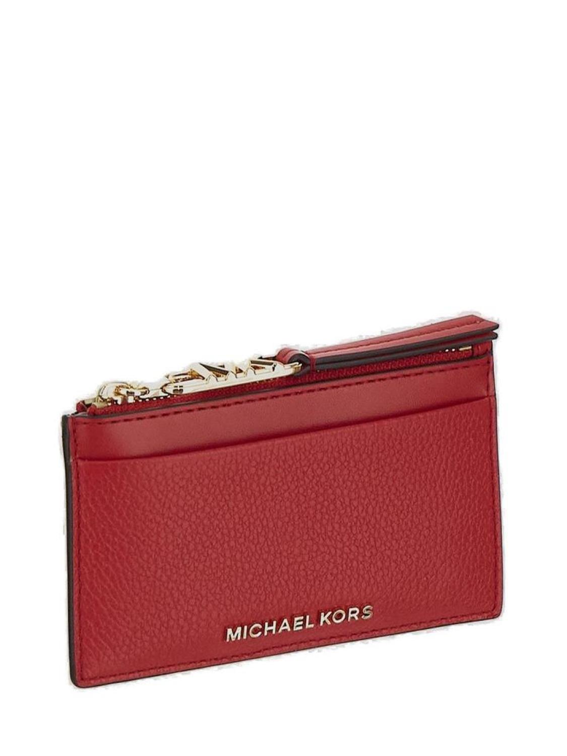 Michael Michael Kors Logo Lettering Zipped Wallet