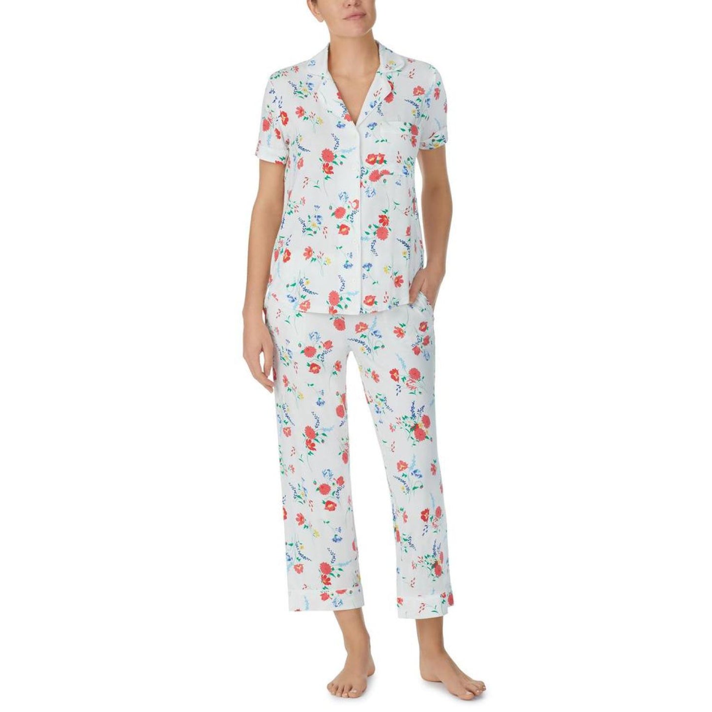 Modal Jersey Short Sleeve Capris Set