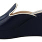 Prada Royal Wedges Sandals Slip On Leather Women's Shoes