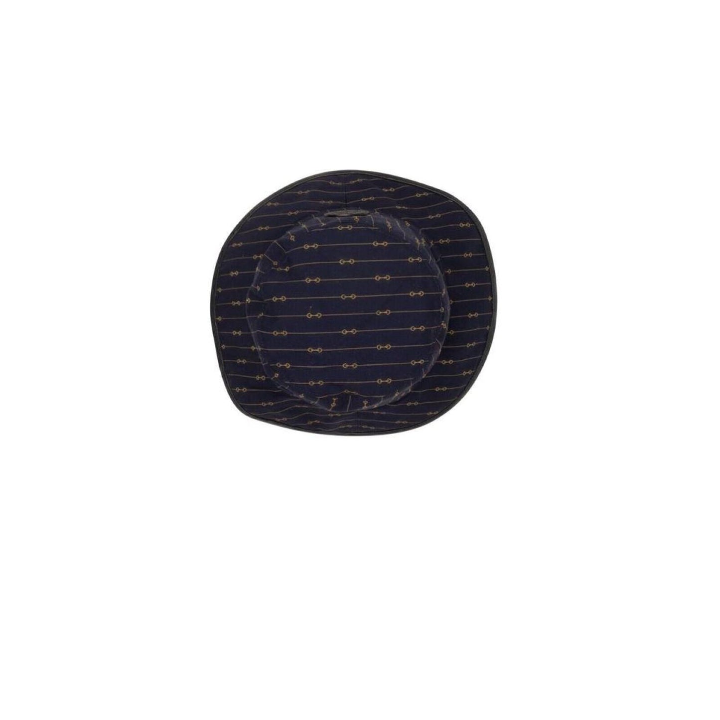 Navy And Beige GG Motif Reversible Bucket Hat