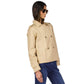 Women's Cotton Twill Cropped Peacoat, Regular & Petite