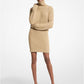Shaker Knit Cashmere Turtleneck Dress