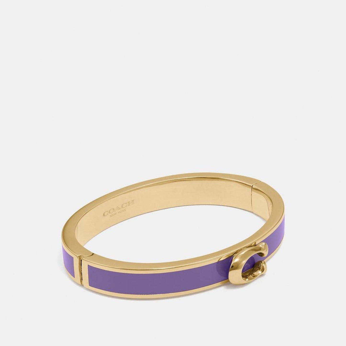 COACH Signature Push Hinged Bangle