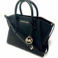 Michael Kors Avril To Zi  ebbled Leather Satchel Crossbody Bag