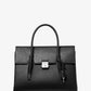 Campbell Medium Pebbled Leather Satchel