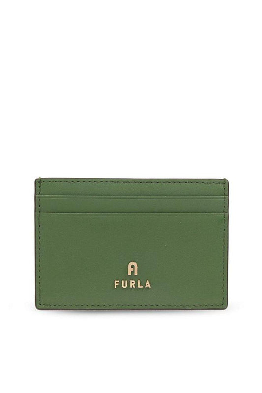 Furla Camelia Logo Plaque Card Holder