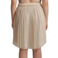 Guess  Checke Pleated A-line Strapless Bustier Women's Dress