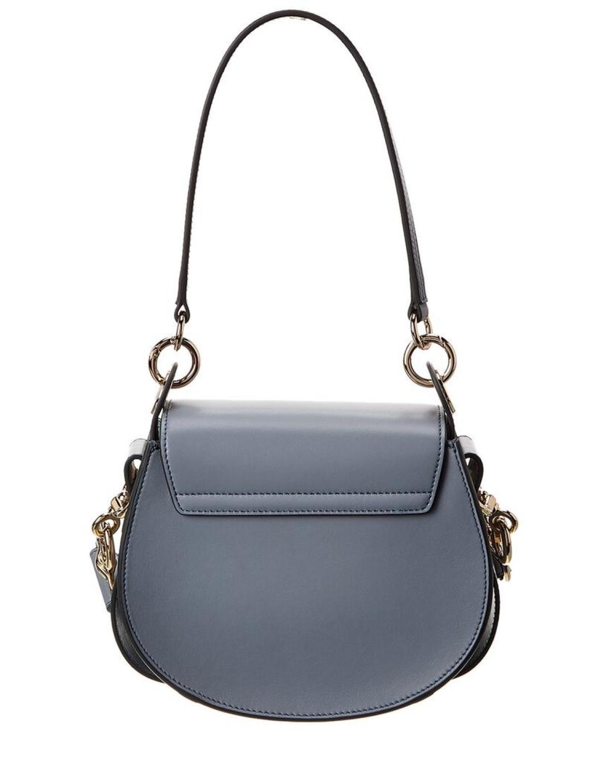 Chloé Tess Small Leather Suede Shoulder Bag