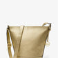 Townsend Medium Metallic Pebbled Leather Messenger Bag