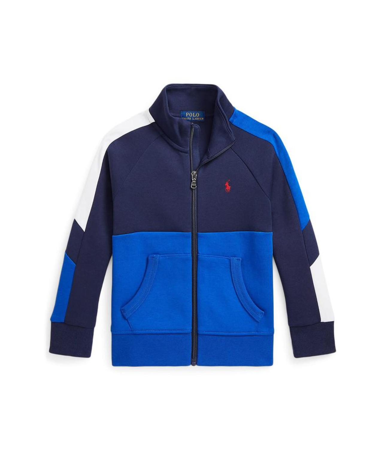 Color-Blocked Double-Knit Track Jacket (Toddler)