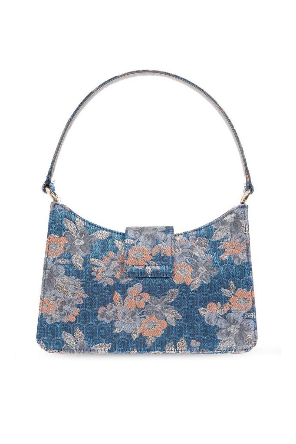 Furla Floral Patterned Logo Engraved Tote Bag