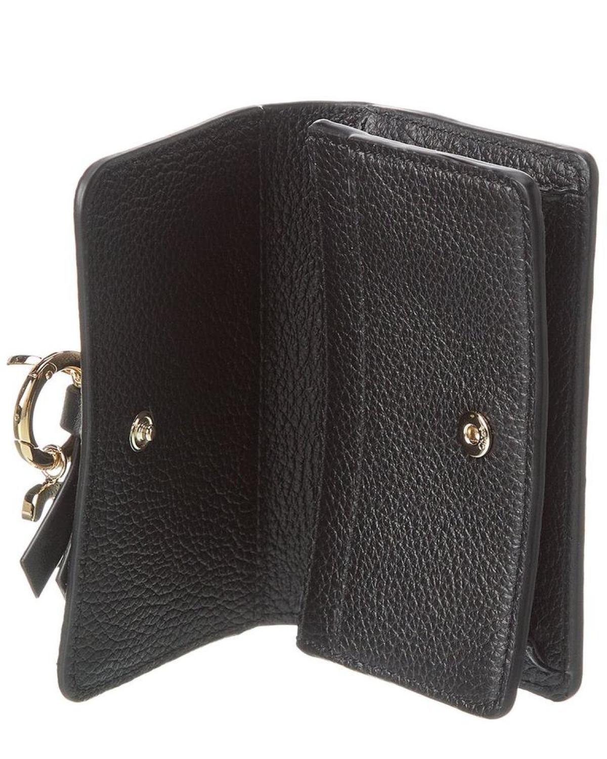 Chloé Alphabet Leather Card Holder