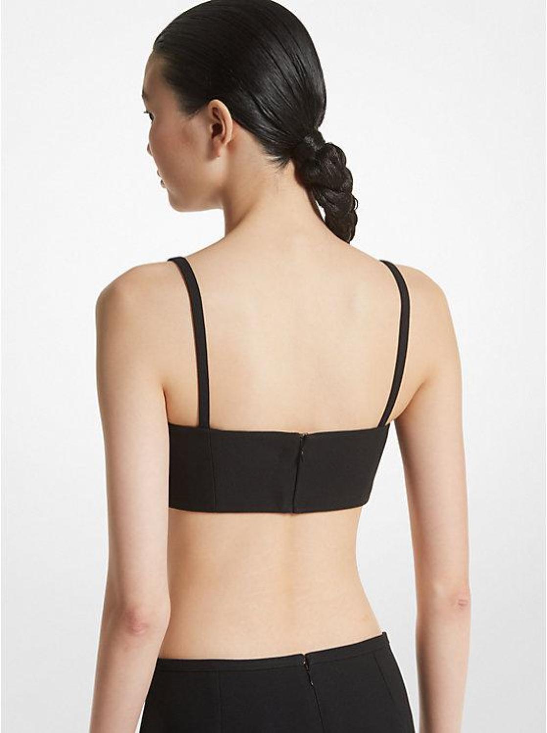 Double Crepe Sablé Bra Top