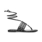Women's Jagger Ankle-Tie Studded Flat Sandals