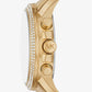 Oversized Bryn Pavé Gold-Tone Watch