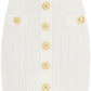 Balmain knit mini skirt with embossed buttons